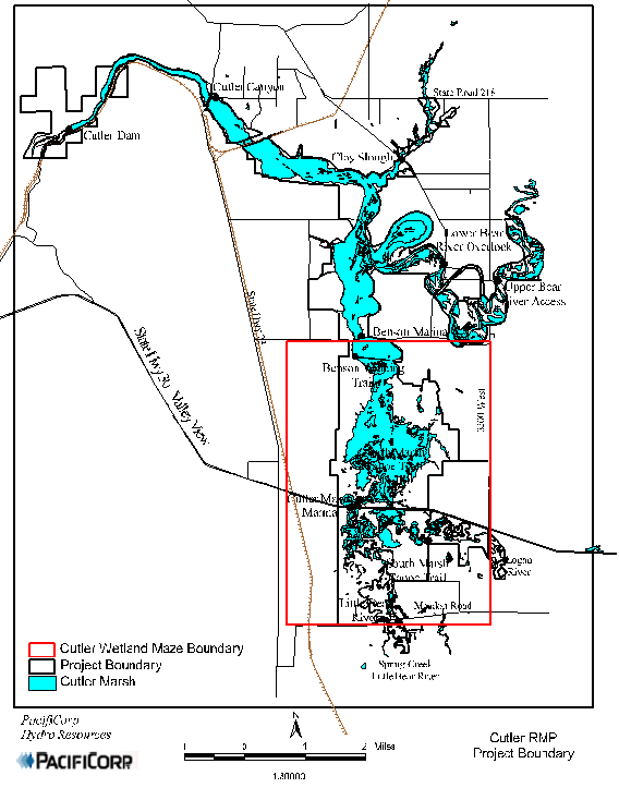 project map of Cutler Marsh