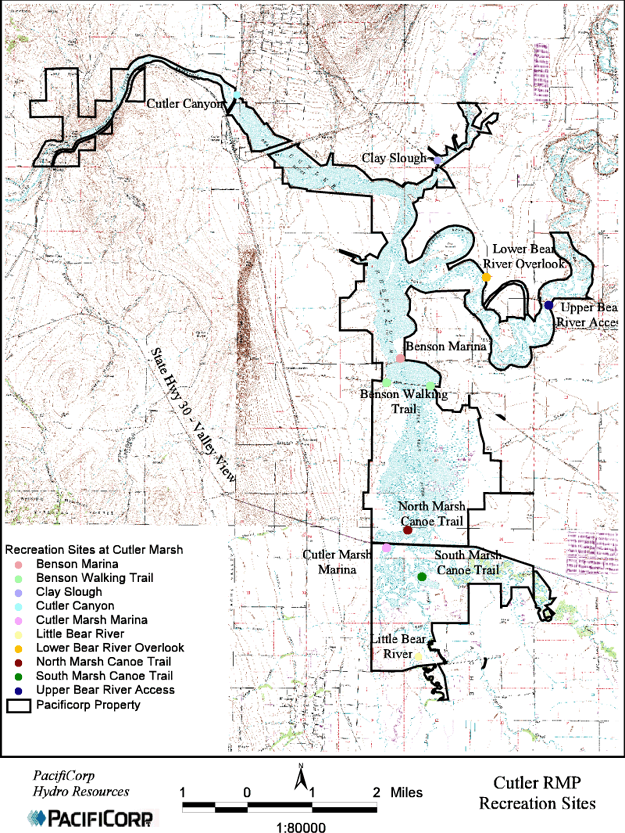 Cutler Marsh Recreational areas